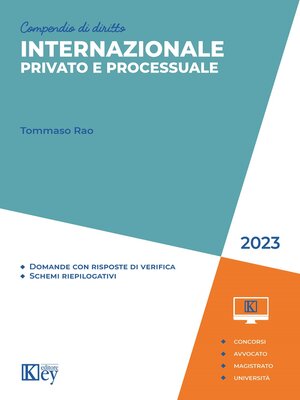 cover image of Compendio di diritto internazionale privato e processuale 2023